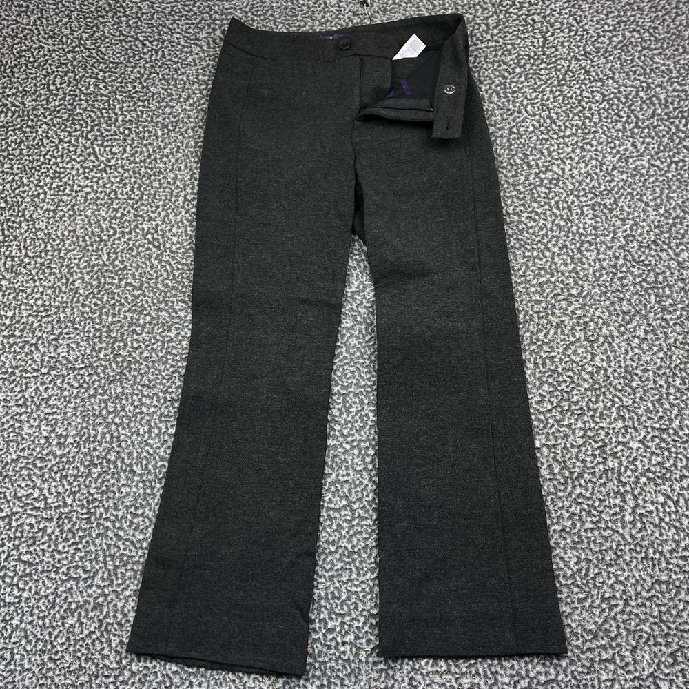 NYDJ Trouser Pants Women 2P Petite Gray Ponte Knit Stretch Dress Slacks